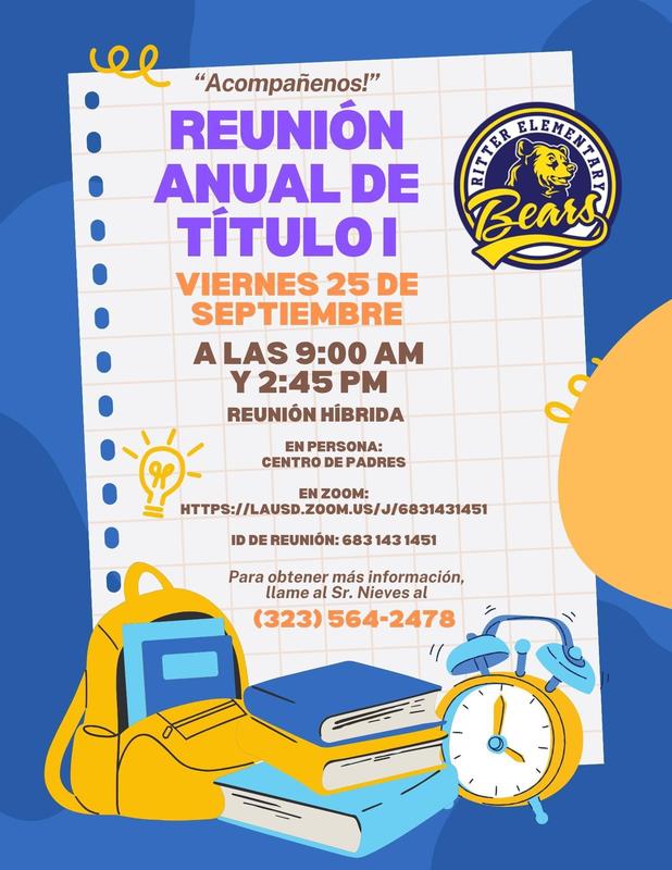 Title 1 Annual Meeting
