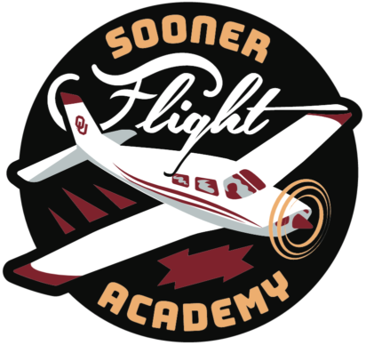 Sooner Flight Academy logo with plane