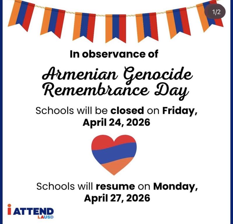 No school on April 24