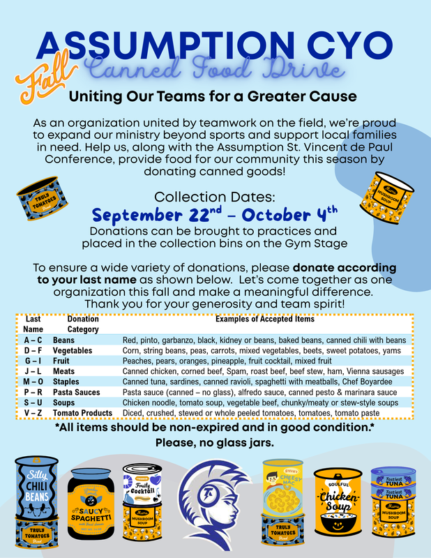 CYO Food Drive