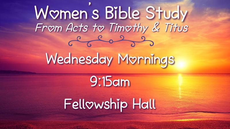Women's Bible Study - Wednesdays, 9:15 AM Featured Photo