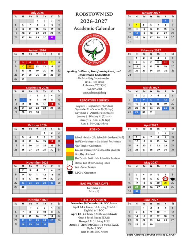 Academic Calendar