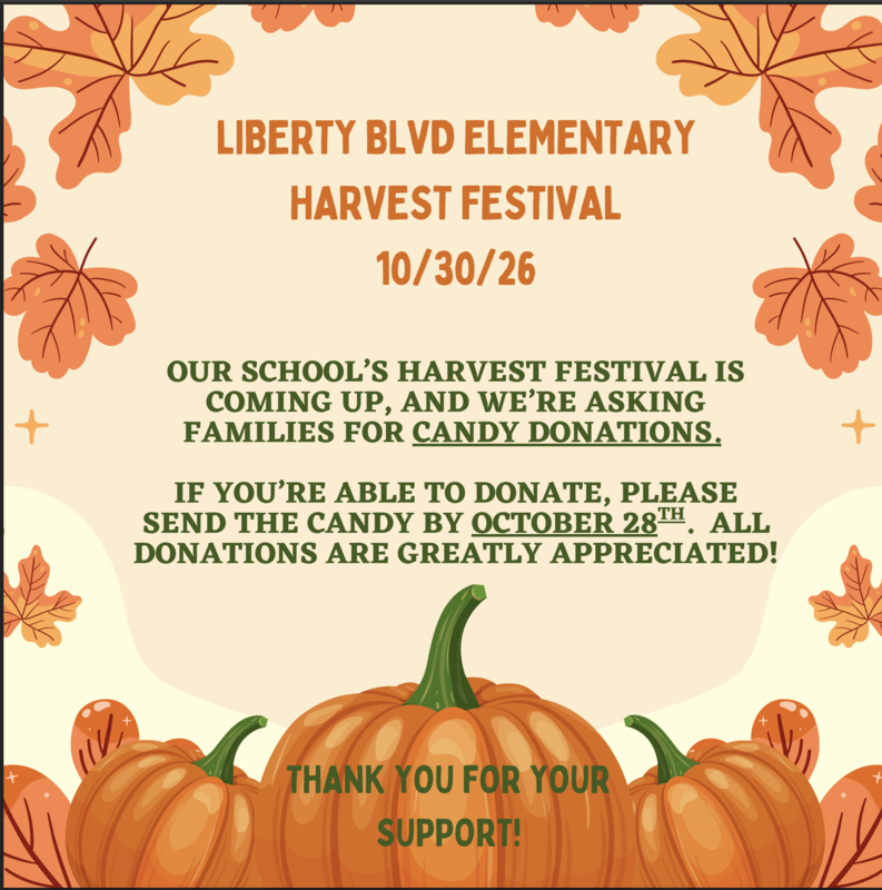 Fall Festival Candy Donations