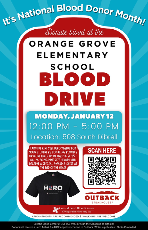 Blood Drive @ OG Elementary Monday, December 12, 2026 Featured Photo
