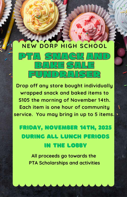 PTA Bake Sale Please support with donations