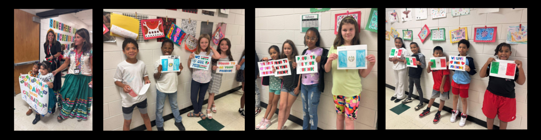 Mayfield Elementary students dressed up to celebrate Hispanic Heritage. The parade was a wonderful sight, with students proudly wearing authentic Hispanic clothing!