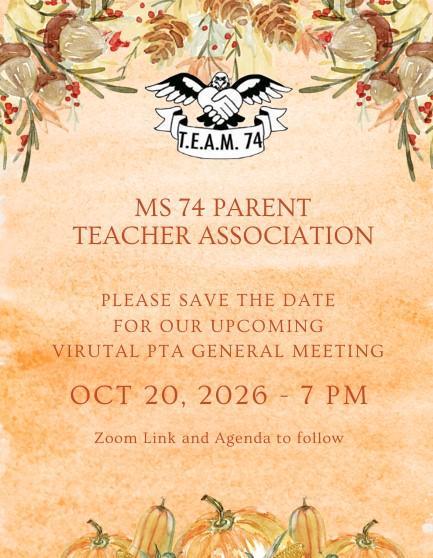information regarding the next PTA meeting