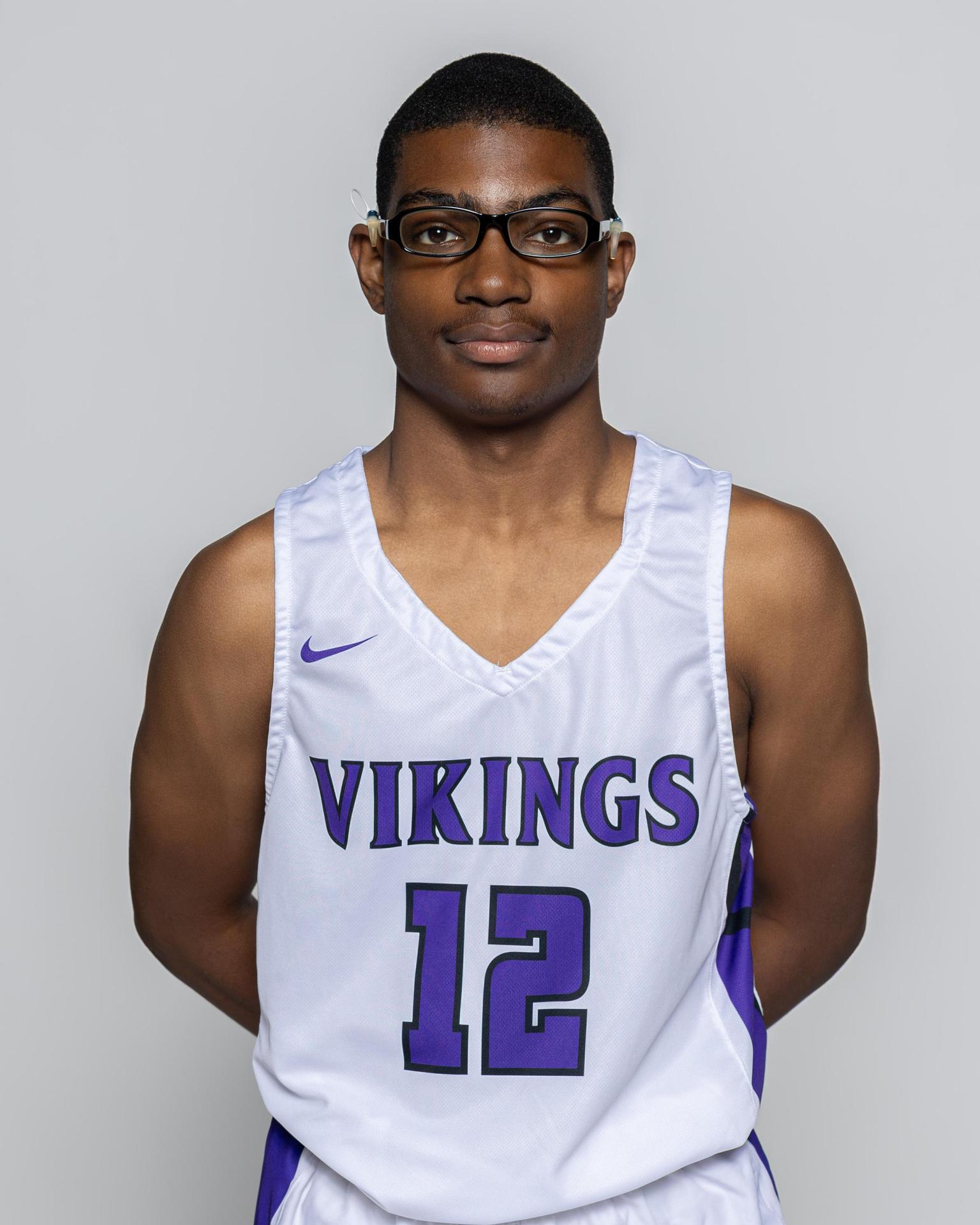 Male player number 12 posting for the roster