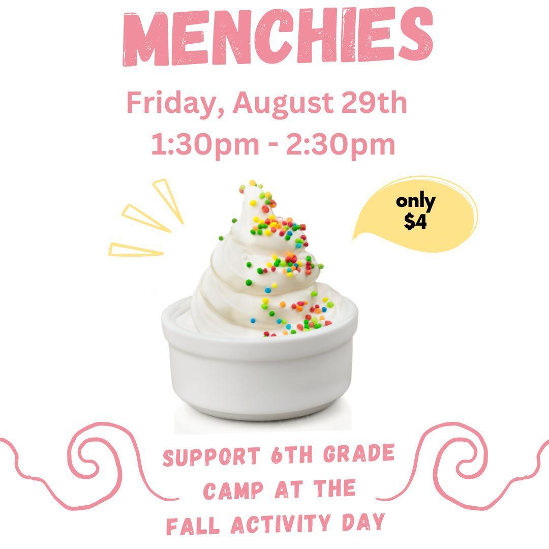 Menchie's Flyer for 8-29-25