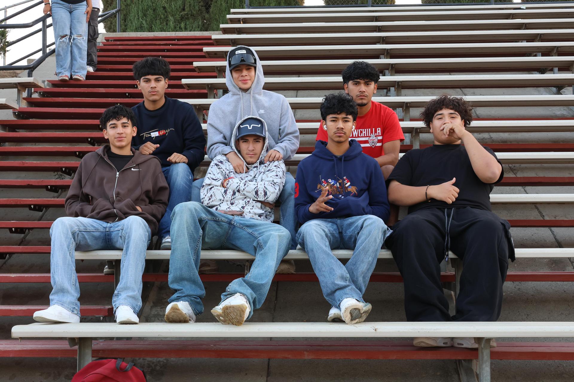 seniors and staff enjoying senior sunrise
