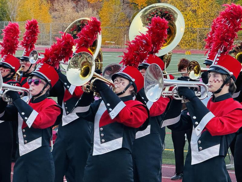 Durango High School marching band plays