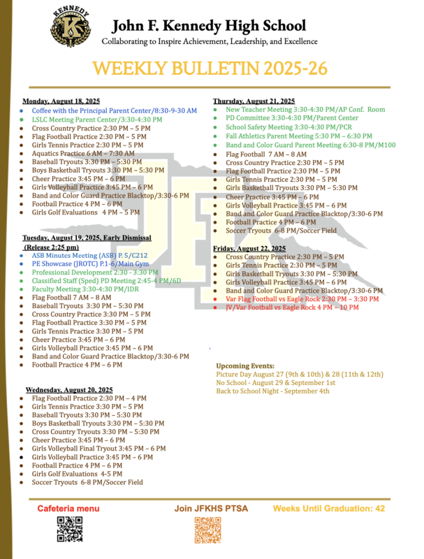 Weekly Bulletin 8.18