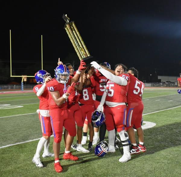 Pass Christian Pirates football team wins the 8th Annual Oyster Bowl 49-20.