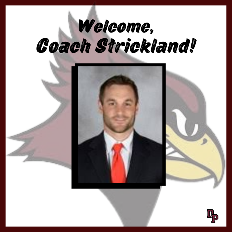photo of new varsity football coach Ben Strickland