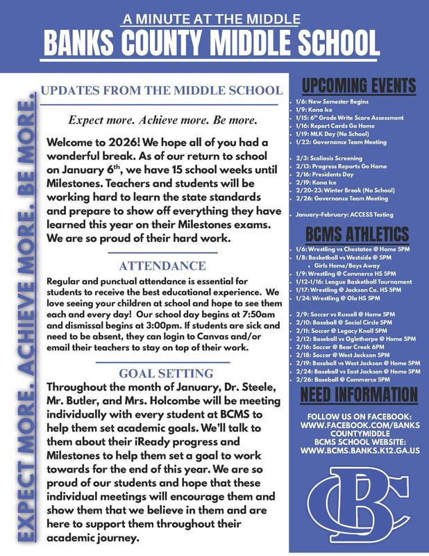 BCMS January Newsletter