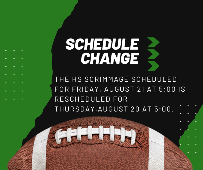 Football Schedule Change Featured Photo