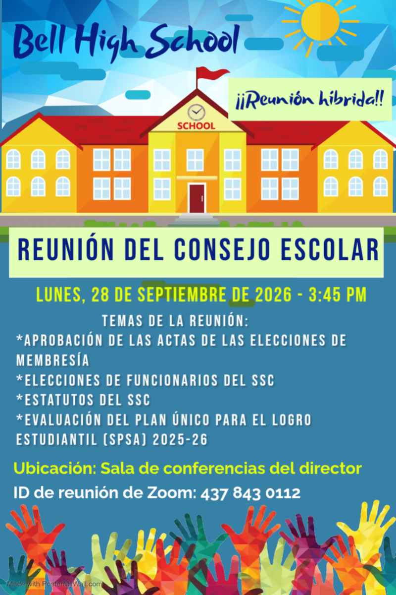 Junta del Consejo Escolar (9.28.2026 a las 3:45pm) Featured Photo