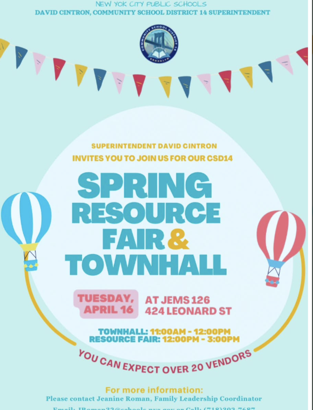 Spring Resource Fair April 16th