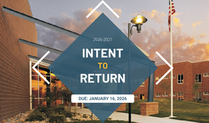 Belle Creek Charter School in the background. Intent to Return form due date.