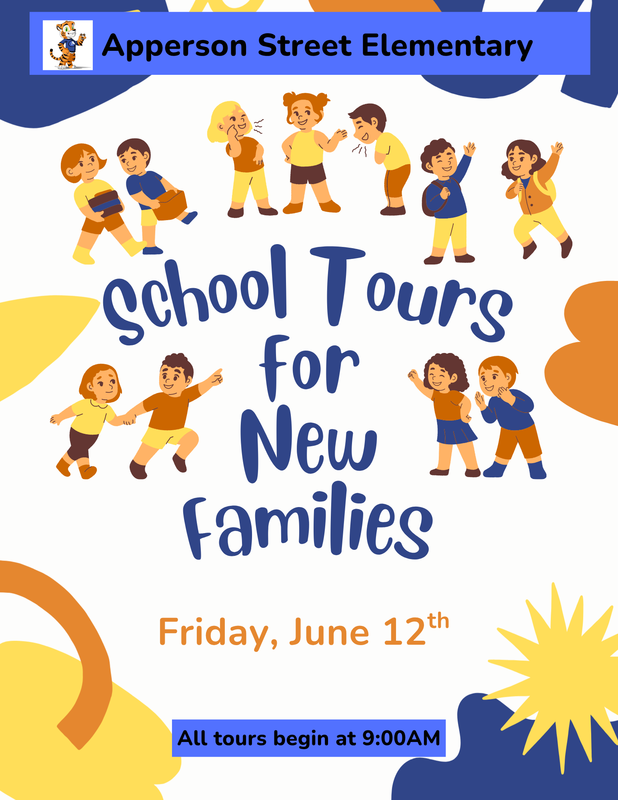 School tour June 12th at 9AM