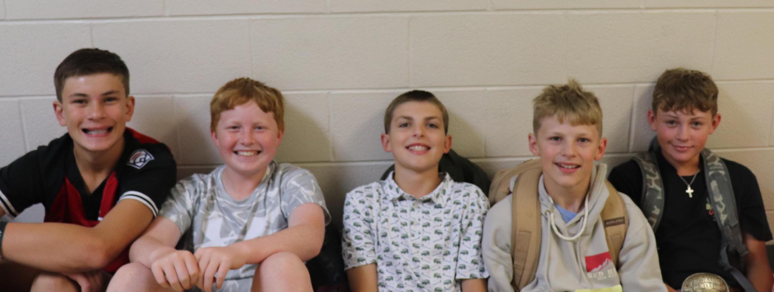 7th grade boys 1st day of school