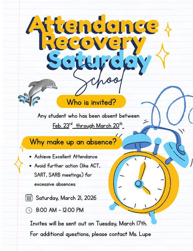 Attendance Recovery Saturday School