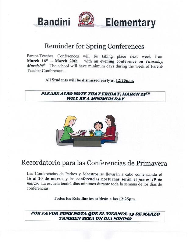 Parent-Teacher Conference Notice Flier