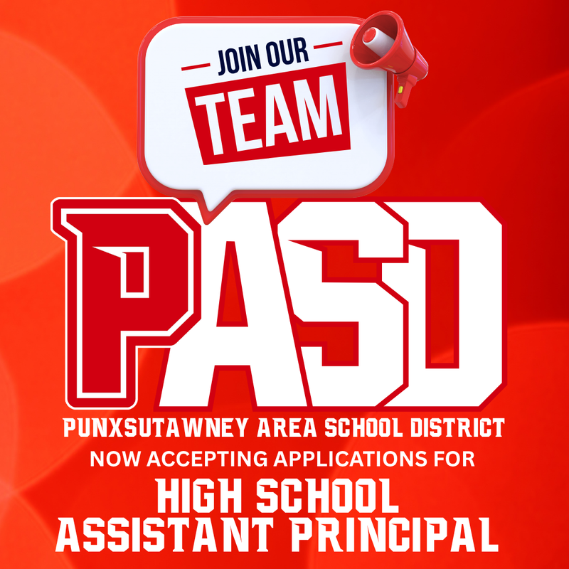 Red and Orange background with PASD letters and a talking bubble that says 