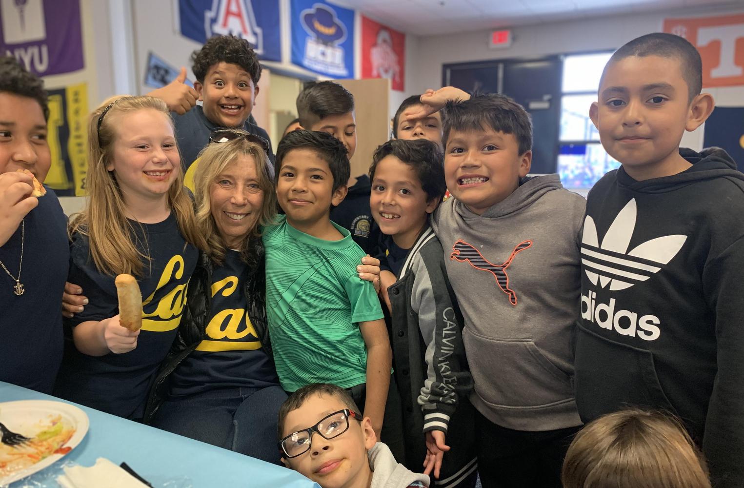 Students at Olive Garden Luncheon