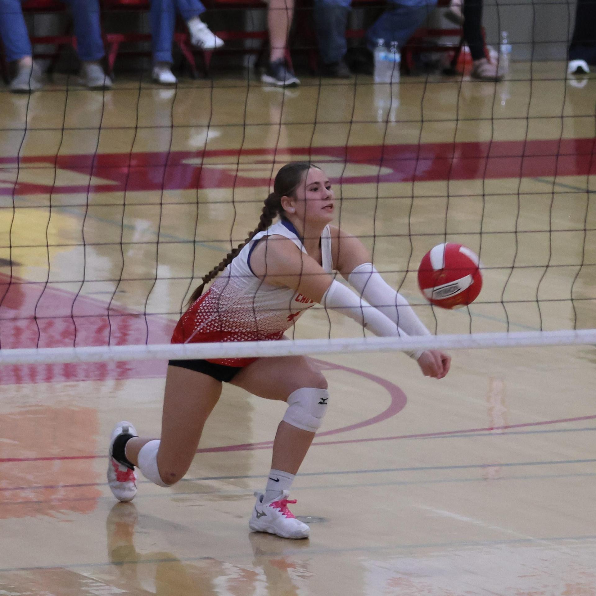 Varsity Volleyball playing vs. Fresno Christian 10