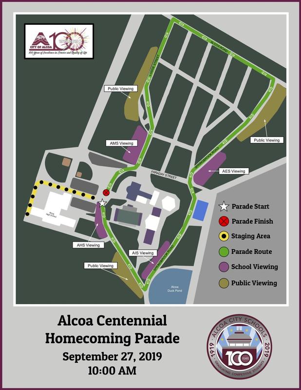 Centennial Parade Map