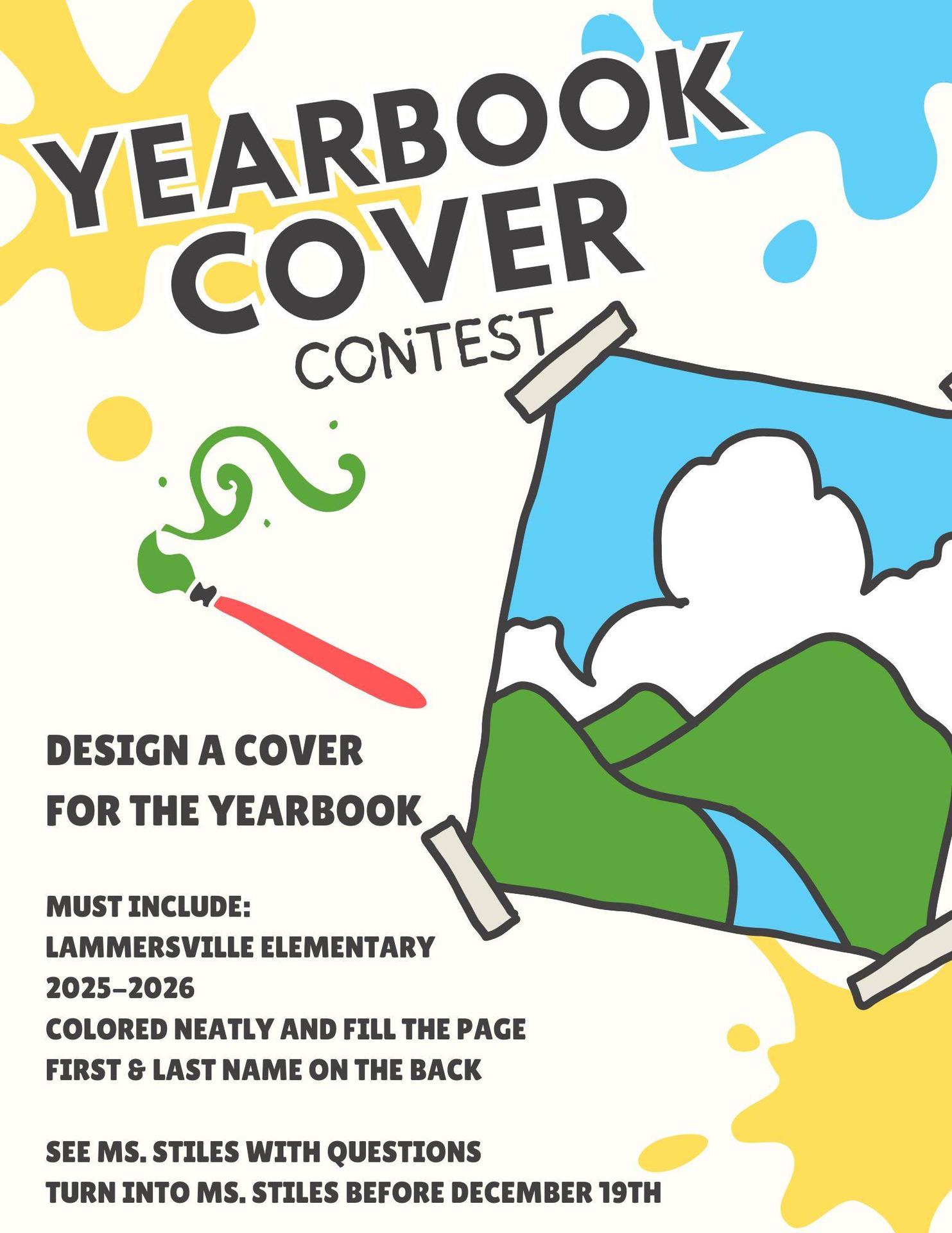 Yearbook Cover Contest Flyer