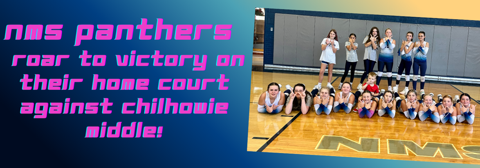 Panther Volleyball wins at home against CMS