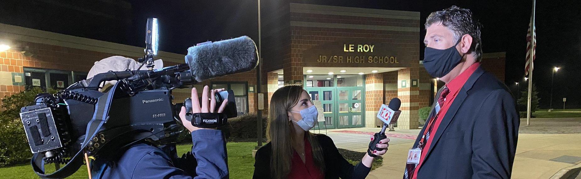 Superintendent Holly interviewing on first day