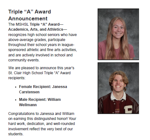 Triple A Award Winners