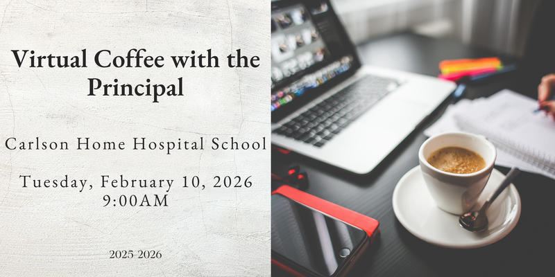 virtual coffee with the principal flyer