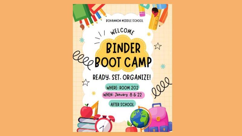 Binder Bootcamp on Thursday, 1/22 after school Featured Photo