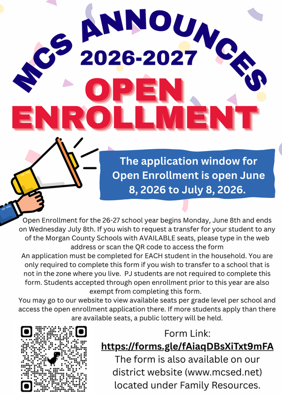 2026-2027 Open Enrollment Window Announcement