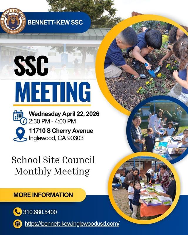 The School Site Council (SSC) is a team made up of parents, school staff, and sometimes students who work together to support student success