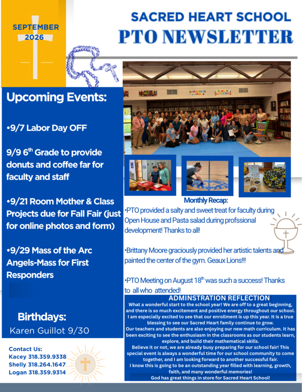 PTO NEWSLETTER - September 2026