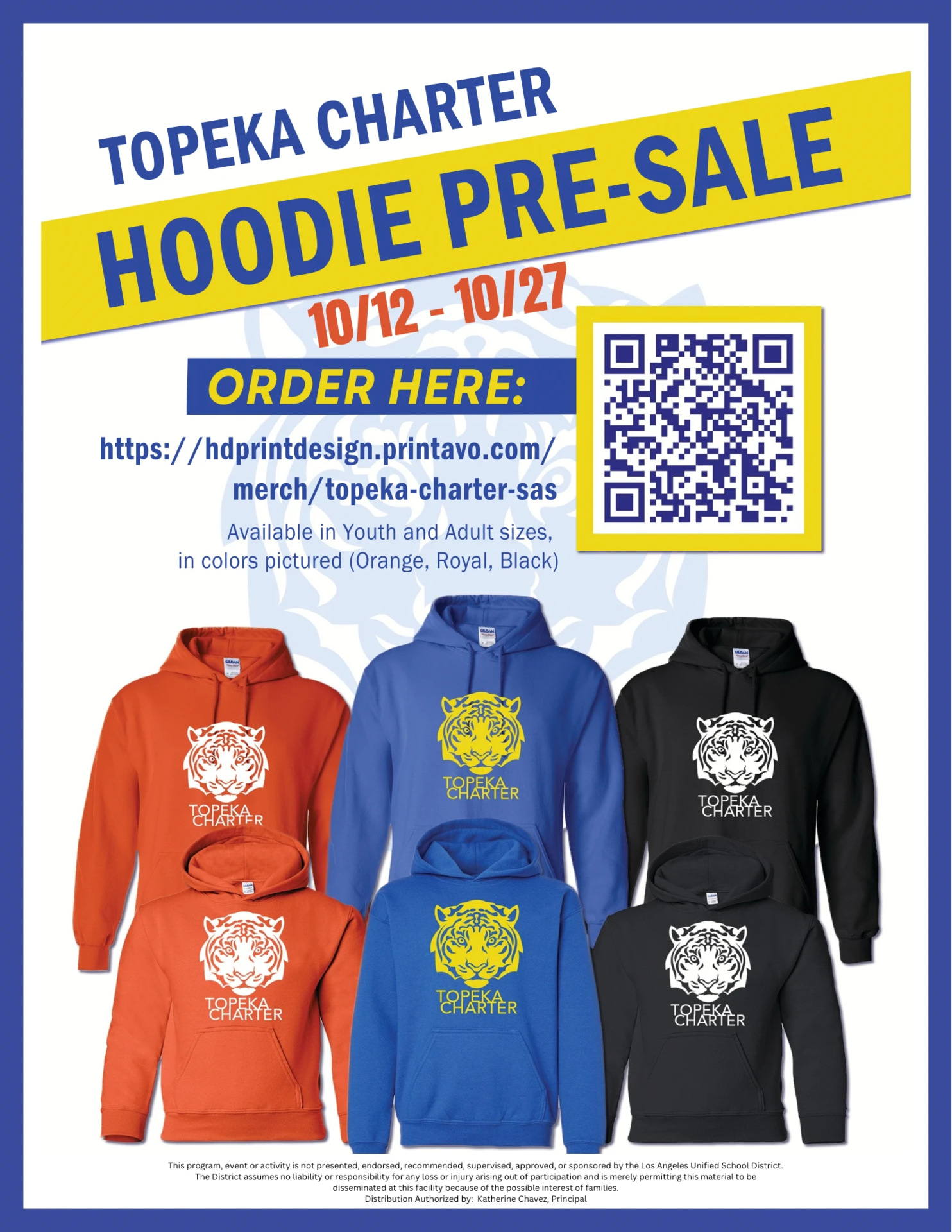 PTA Spirit Wear flyer