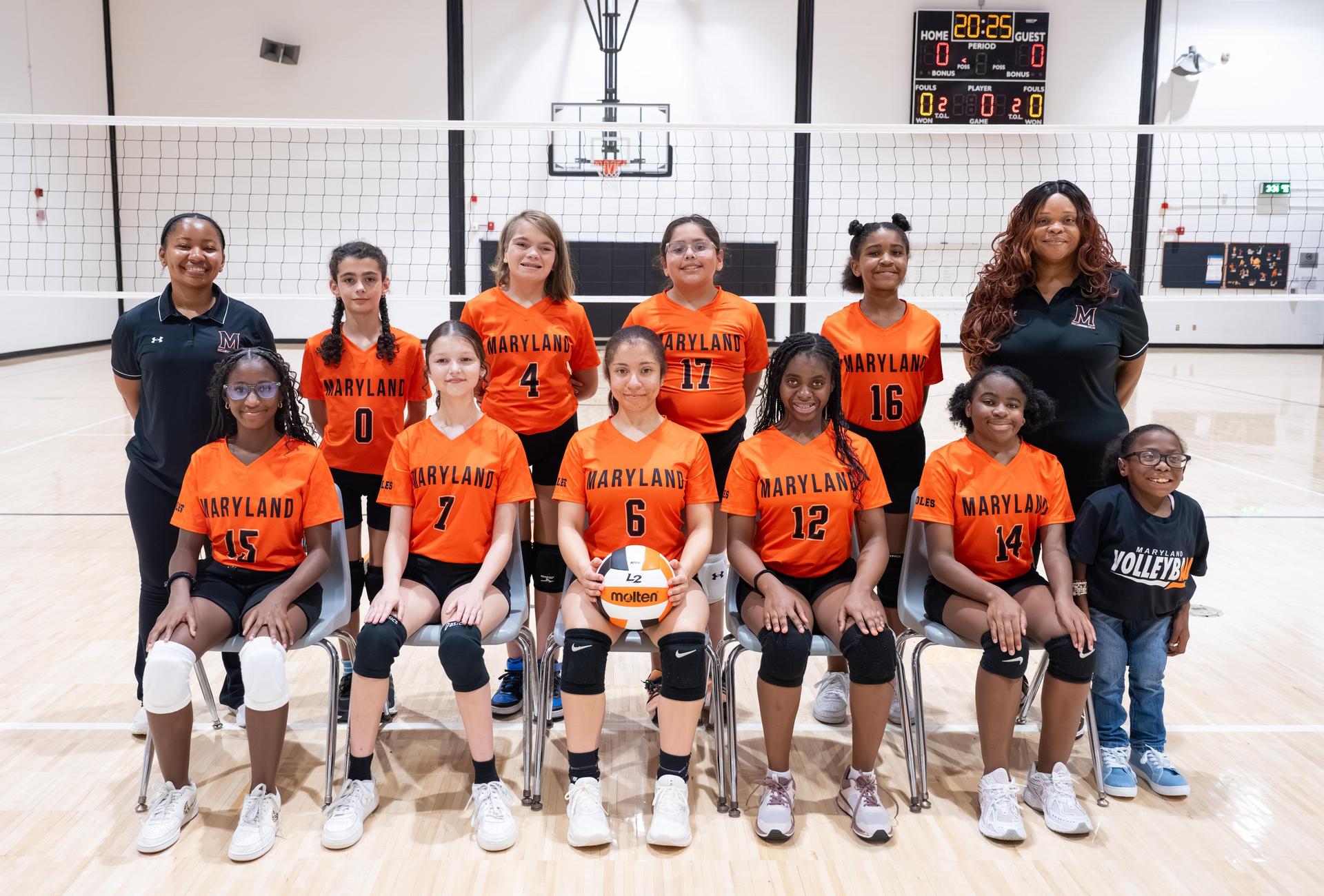 2025 Columbia Campus Middle School Volleyball Team