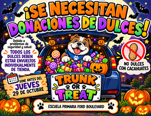 candy donations needed for trunk or treat