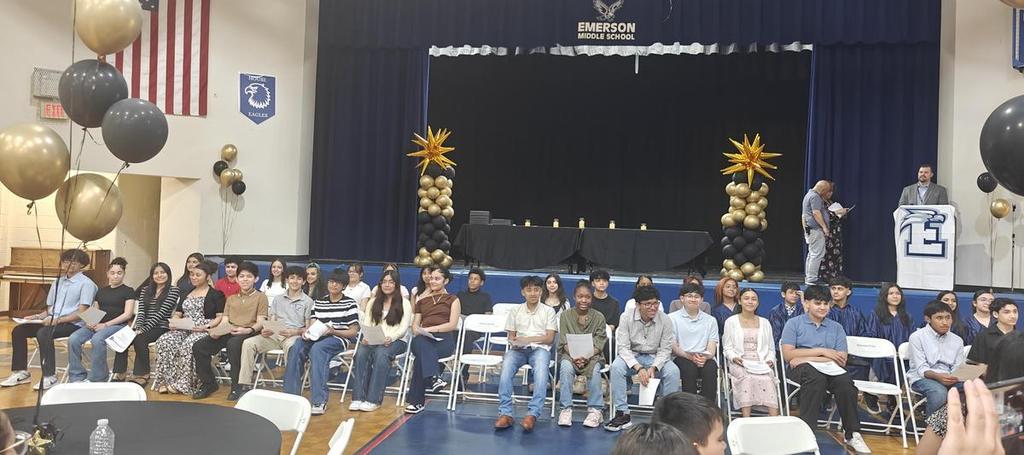 National Junior Honor Society Students at Emerson Middle School
