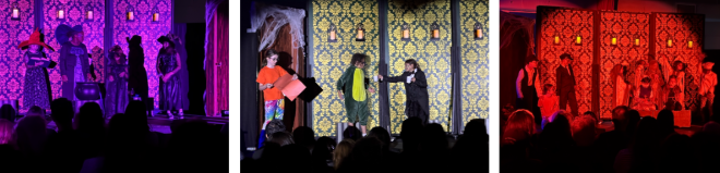 Students act as mummies, werewolves, witches, and more in the Lions Acting Troupe