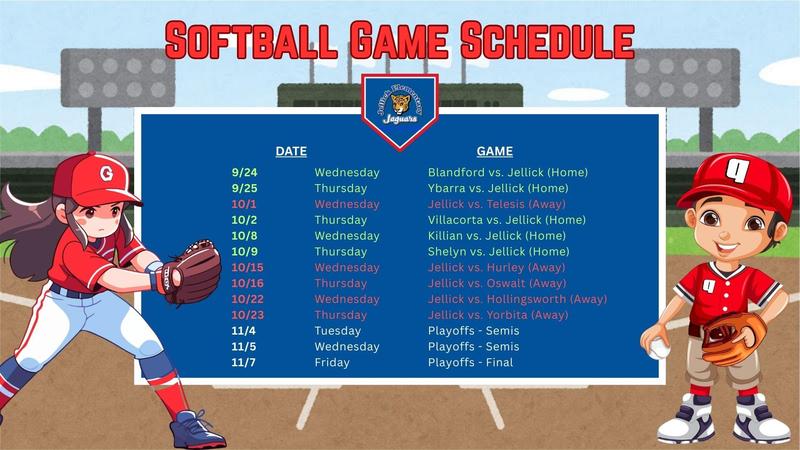 Softball Game Schedule Featured Photo