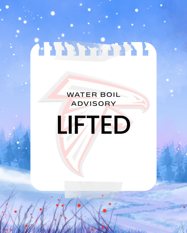 WATER BOIL ADVISORY LIFTED