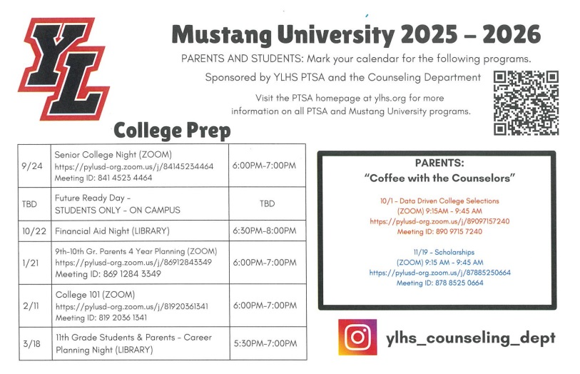 Mustang University 2025-2026