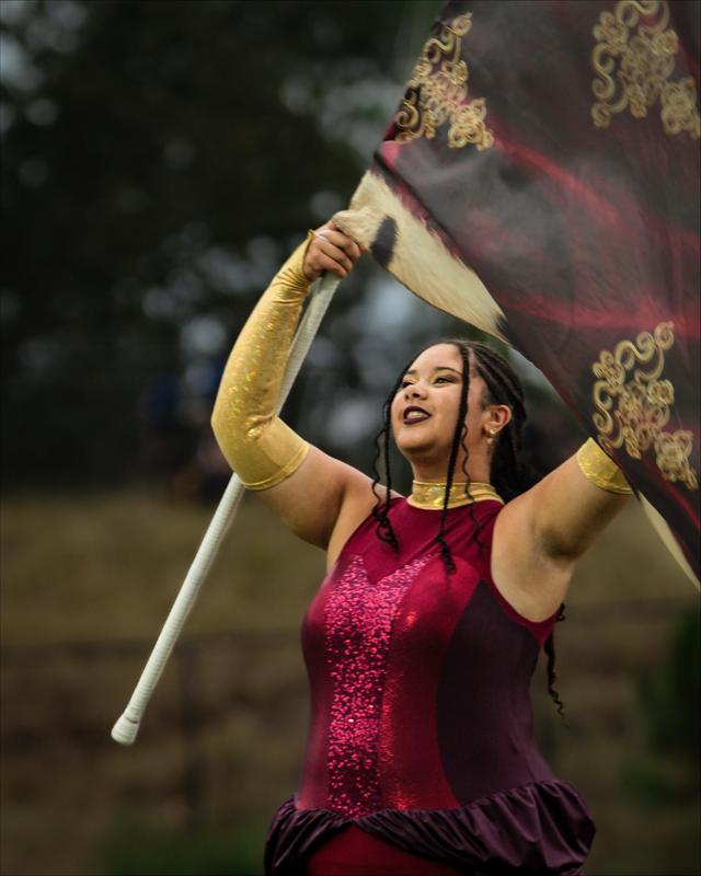 color guard girl