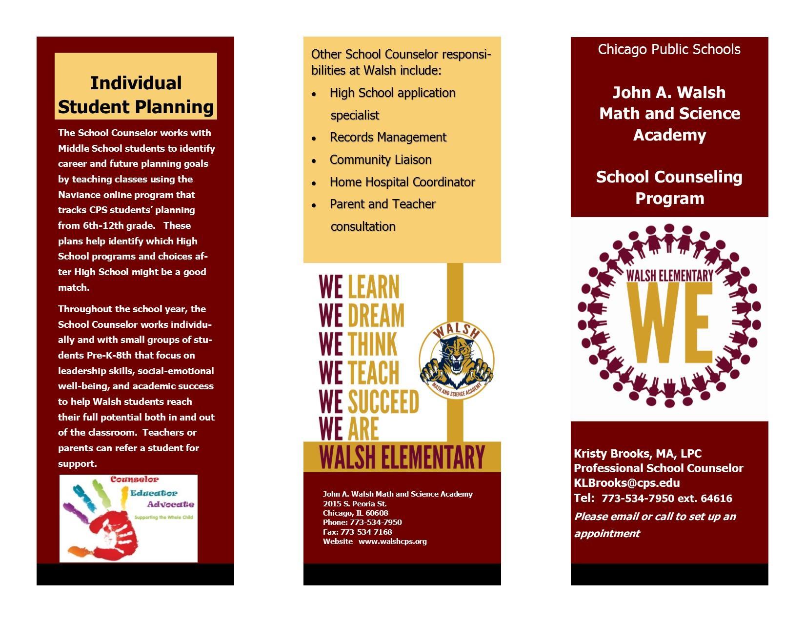 ms brooks walsh professional school counselor school counselor cps edu